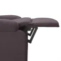 Fauteuil inclinable Marron foncé Tissu