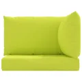 Coussins de palette lot de 3 vert vif tissu oxford