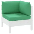 Coussins de palette lot de 3 vert tissu oxford