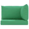 Coussins de palette lot de 3 vert tissu oxford