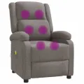 Fauteuil de massage Taupe Tissu