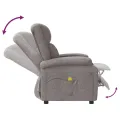 Fauteuil de massage Taupe Tissu