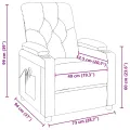 Fauteuil de massage Crème Tissu
