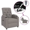 Fauteuil inclinable électrique Taupe Tissu