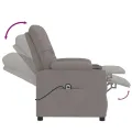 Fauteuil inclinable électrique Taupe Tissu
