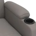 Fauteuil inclinable électrique Taupe Tissu