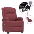 Fauteuil électrique de massage Bordeaux Tissu