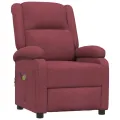 Fauteuil électrique de massage Bordeaux Tissu