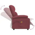 Fauteuil électrique de massage Bordeaux Tissu