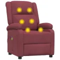 Fauteuil électrique de massage Bordeaux Tissu