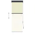 Store roulant d'extérieur 60 x 250 cm Crème