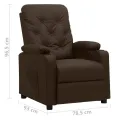 Fauteuil inclinable Marron Similicuir
