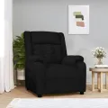 Fauteuil inclinable Noir Tissu