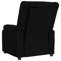 Fauteuil inclinable Noir Tissu