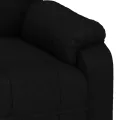 Fauteuil inclinable Noir Tissu