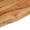 Étagère murale rectangulaire massif acacia bordure assortie