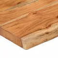 Étagère murale rectangulaire massif acacia bordure assortie