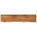Étagère murale rectangulaire massif acacia bordure assortie