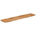 Étagère murale rectangulaire massif acacia bordure assortie