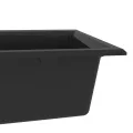 Évier de cuisine Noir 790x500x193 mm Granit