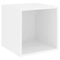 Ensemble de meuble TV 3 pcs Blanc Bois d'ingénierie