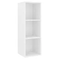 Ensemble de meuble TV 3 pcs Blanc Bois d'ingénierie