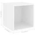 Ensemble de meuble TV 3 pcs Blanc Bois d'ingénierie