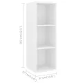 Ensemble de meuble TV 3 pcs Blanc Bois d'ingénierie