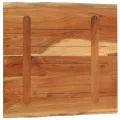 Dessus de bureau 80x80x2,5 cm carré bois massif d'acacia