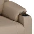 Fauteuil inclinable électrique Cappuccino Similicuir