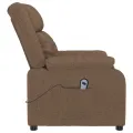 Fauteuil inclinable électrique Marron Tissu