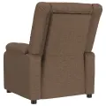 Fauteuil inclinable électrique Marron Tissu