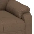 Fauteuil inclinable électrique Marron Tissu