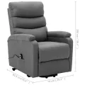Fauteuil Gris clair Tissu