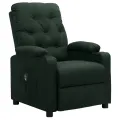 Fauteuil inclinable électrique Vert foncé Tissu
