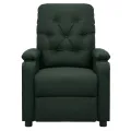 Fauteuil inclinable électrique Vert foncé Tissu