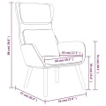 Chaise de relaxation avec tabouret Rouge bordeaux Velours