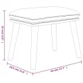 Chaise de relaxation avec tabouret Rouge bordeaux Velours