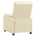 Fauteuil inclinable électrique Crème Similicuir