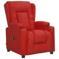 Fauteuil inclinable électrique Rouge bordeaux Similicuir