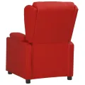 Fauteuil inclinable électrique Rouge bordeaux Similicuir
