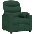 Fauteuil inclinable Vert foncé Tissu