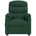 Fauteuil inclinable Vert foncé Tissu