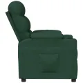 Fauteuil inclinable Vert foncé Tissu