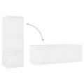 Meubles TV 3 pcs Blanc 107x35x37 cm Bois d'ingénierie