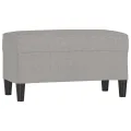 Banc Gris clair 70x35x41 cm Tissu