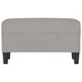 Banc Gris clair 70x35x41 cm Tissu