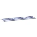 Coussin de banc d'extérieur rayé bleu & blanc 180x50x4 cm Tissu Oxford