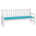 Coussin de banc de jardin - Turquoise, 180x50x4 cm, Tissu Oxford