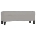 Banc Gris clair 100x35x41 cm Tissu